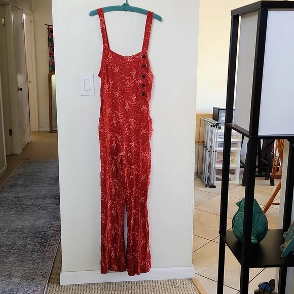 Zara Paisley Sleeveless Jumpsuit, nwt - Picture 2 of 12